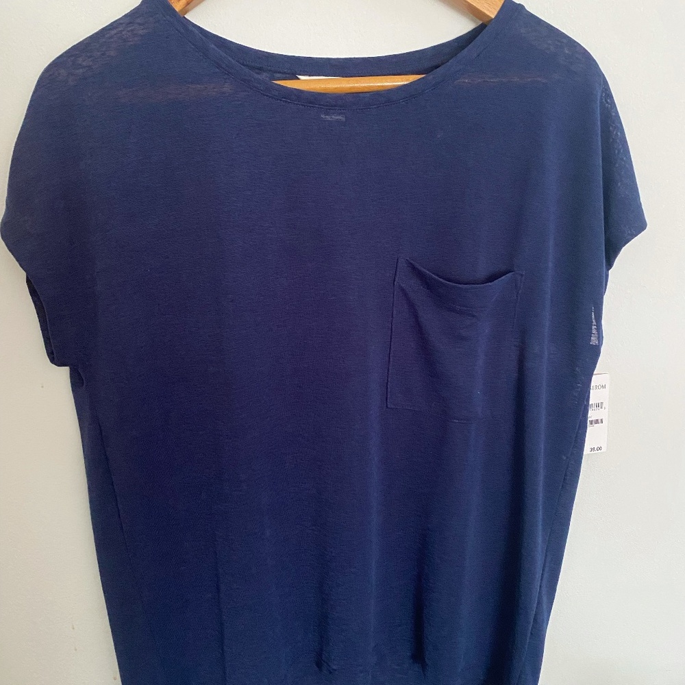 NWT - Nordstrom Casual Knit Tee w/ Pocket
